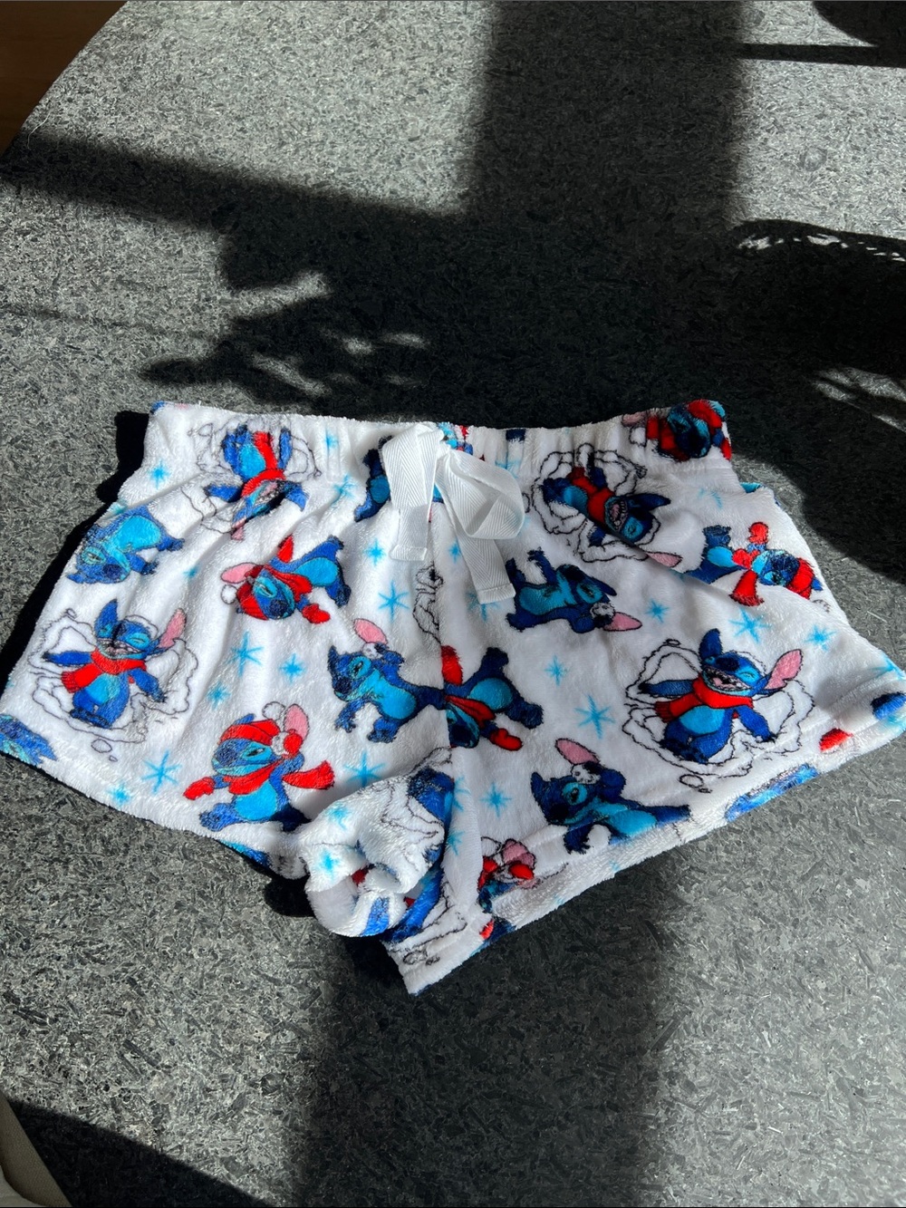 Women’s Christmas Stitch Sleep Shorts, Size M